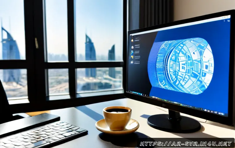 서버를 위한 로드 밸런싱 도구 비교 - Photorealistic modern data center in Riyadh, Arab IT engineer in modest business attire studying two...